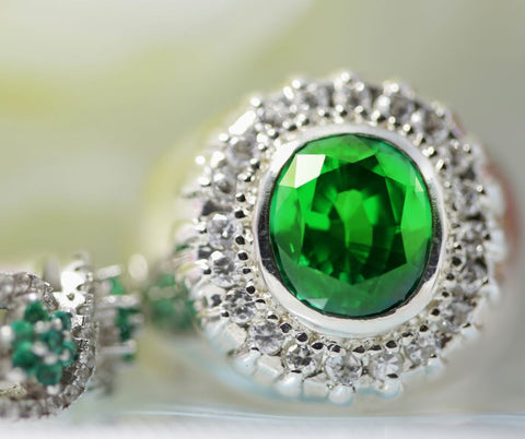 a Tsavorite ring