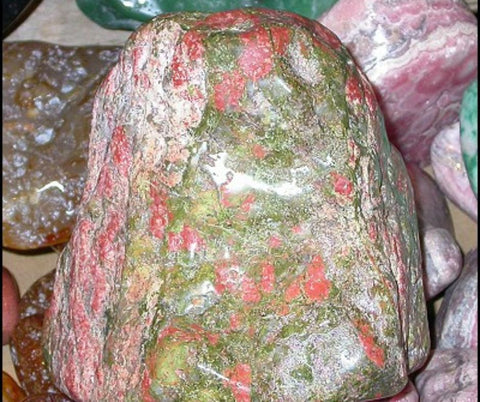 unakite and other healing crystals