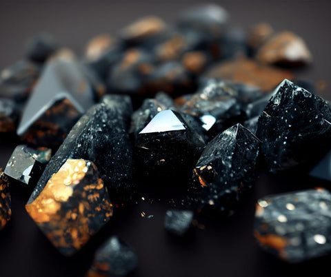 List of 66 Black Gemstones & Crystals: Names, Pictures, Uses, & Facts —  Fierce Lynx Designs