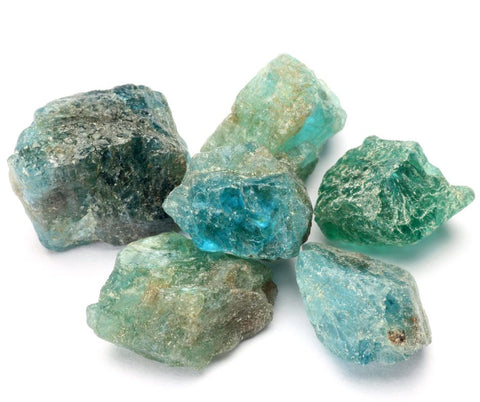Green and blue varieties of apatite are most common in jewelry