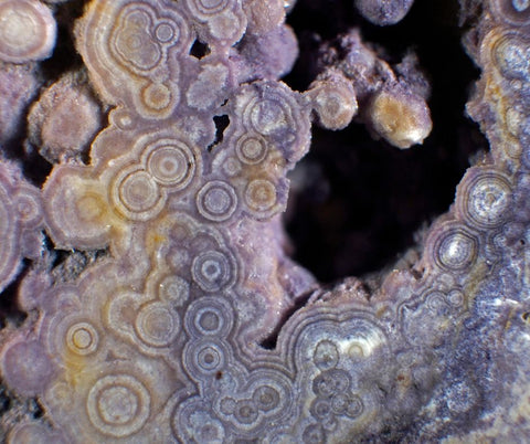 Violet swirls of Botryoidal Tiffany Stone aka ice cream stone