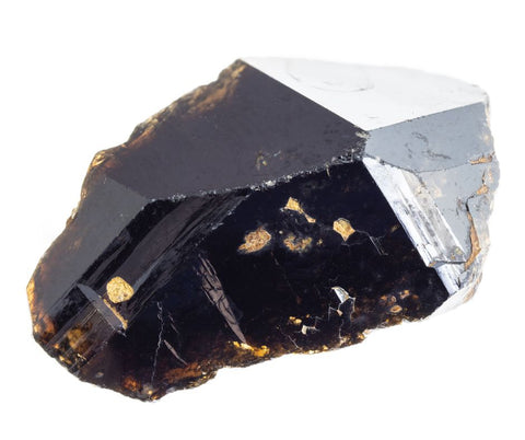 Cassiterite has a rich brown color