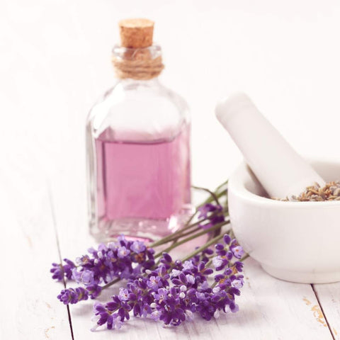 Calming lavender essential oil is perfect to apply to a diffuser bracelet