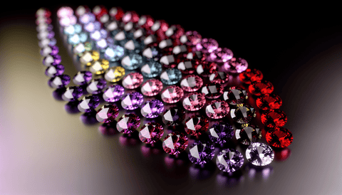 A collection of colorful spinel gemstones