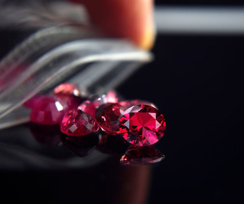 Faceted Red Spinel