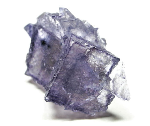 Purple fluorite crystal