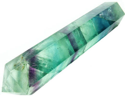 Fluorite crystal wand