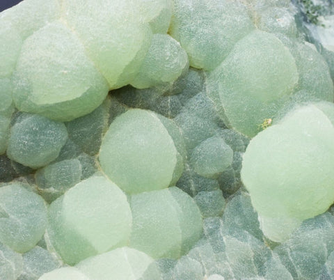 Prehnite is a light green crystal