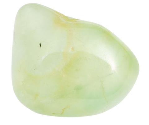 Prehnite is most commonly a pale green stone