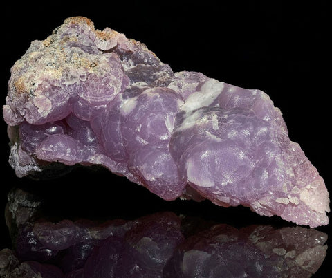 A purple botryoidal smithsonite specimen