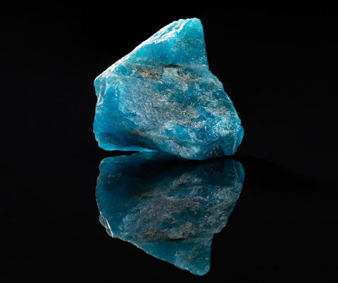 raw blue apatite