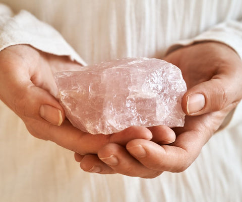 rose quartz for love and reassurance