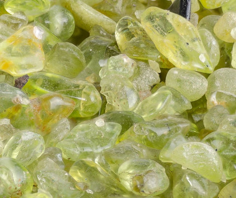 Yellow green Peridot gems