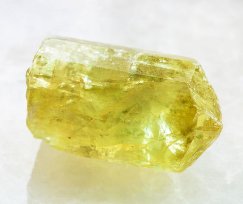 yellow apatite crystal specimen