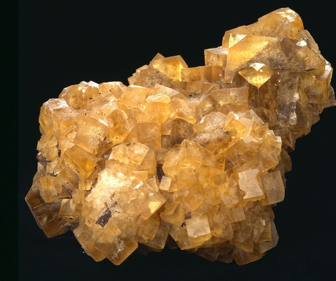 yellow fluorite crystal