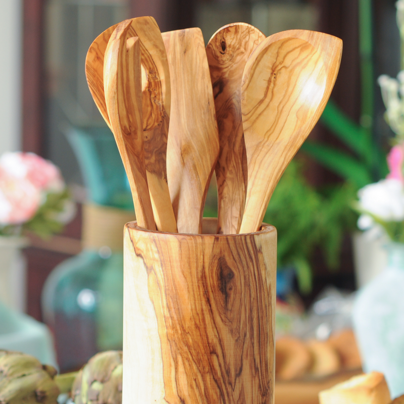 Wooden Utensil Set Of 5 Made Of Olive Wood At BeldiNest   40 Cb119905 938b 48a8 B27a B28ca1fa6d11 800x 