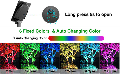 5 in 1 solar landsacpe spotlights