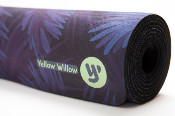 yellow willow yoga mat