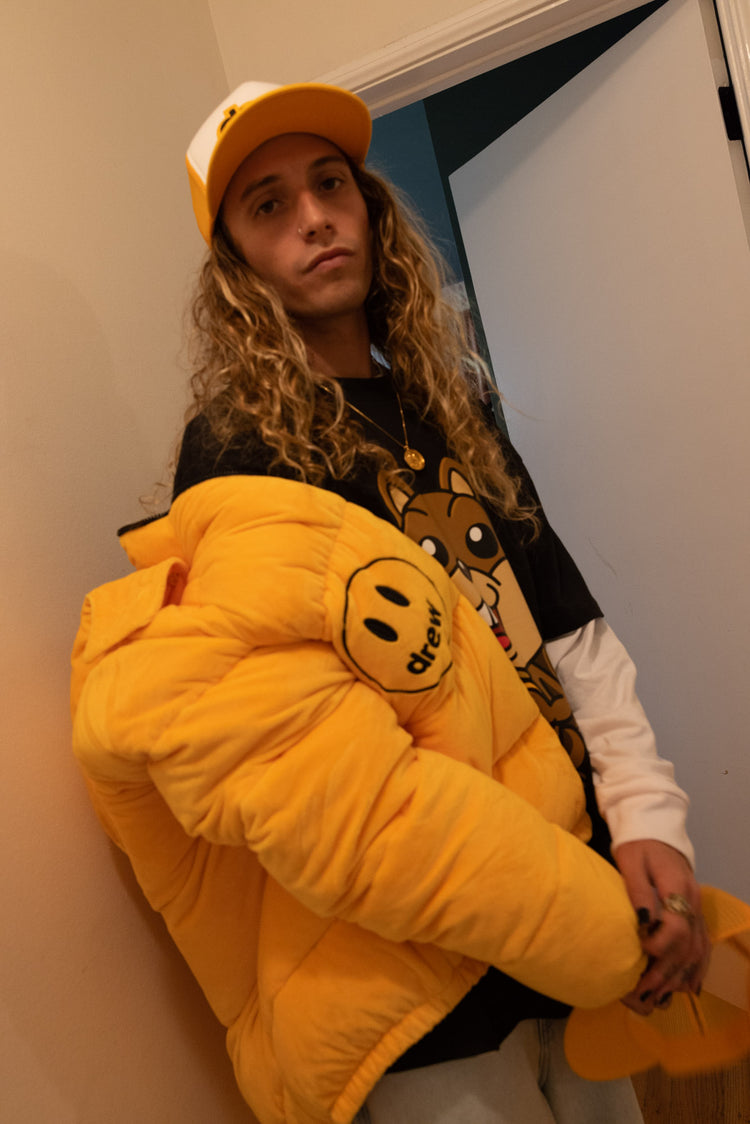 Drew House plush hooded puffer jacket 柔らかい 49.0%割引