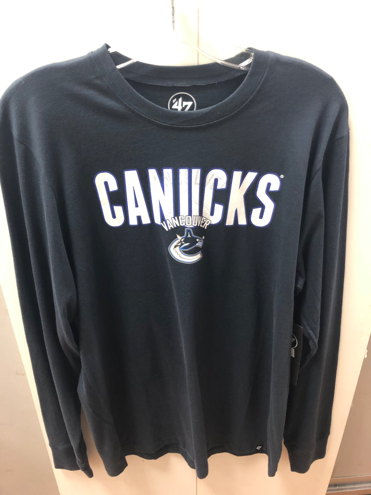 NHL Vancouver Canucks Mens Blue Long Sleeve Shirt - Pastime Sports & Games