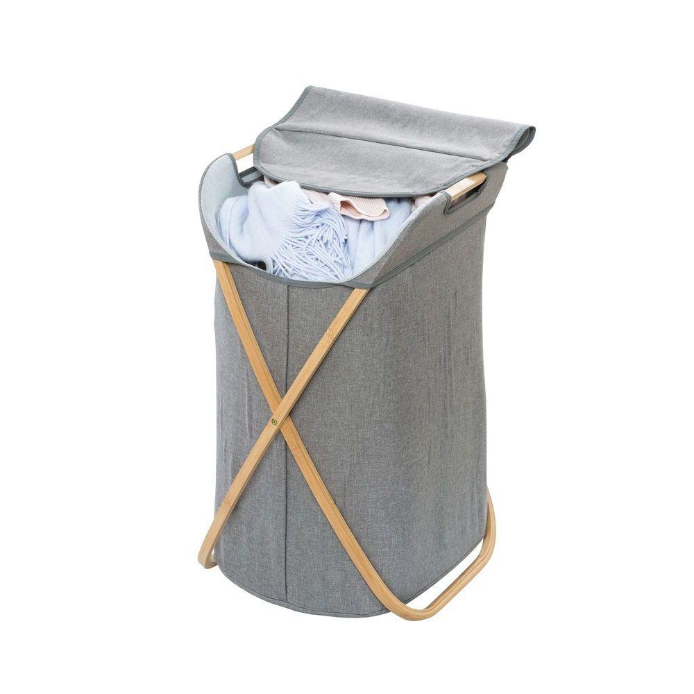 Joseph Joseph Hold-All - Collapsible Folding 35L Washing Laundry Basket  Bag, Durable Fabric, Moisture Resistant, Grey