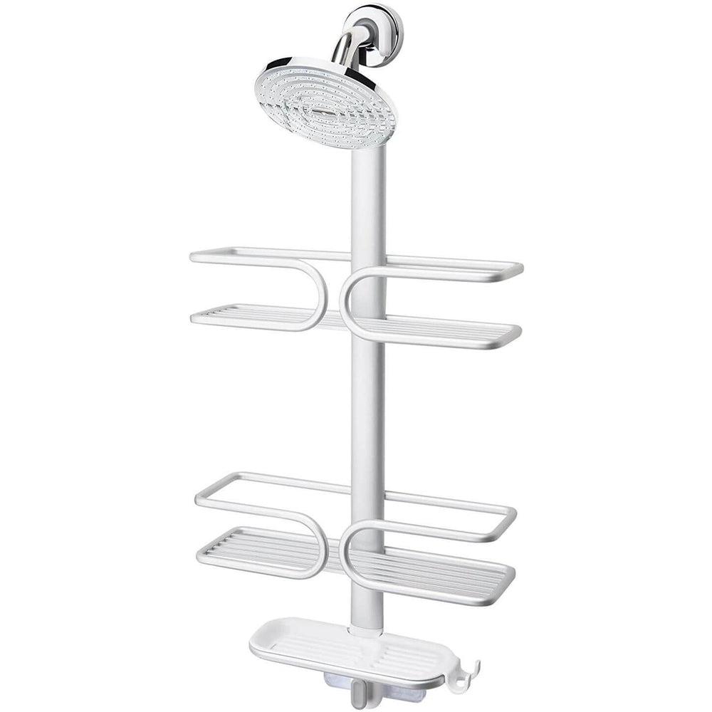 Evolve Lifewares Satin Aluminium Rust Free 3 Tier Floor Shower Caddy -  Bunnings Australia