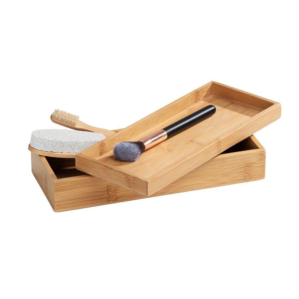 Bamboo Serving Tray with Foldable Legs