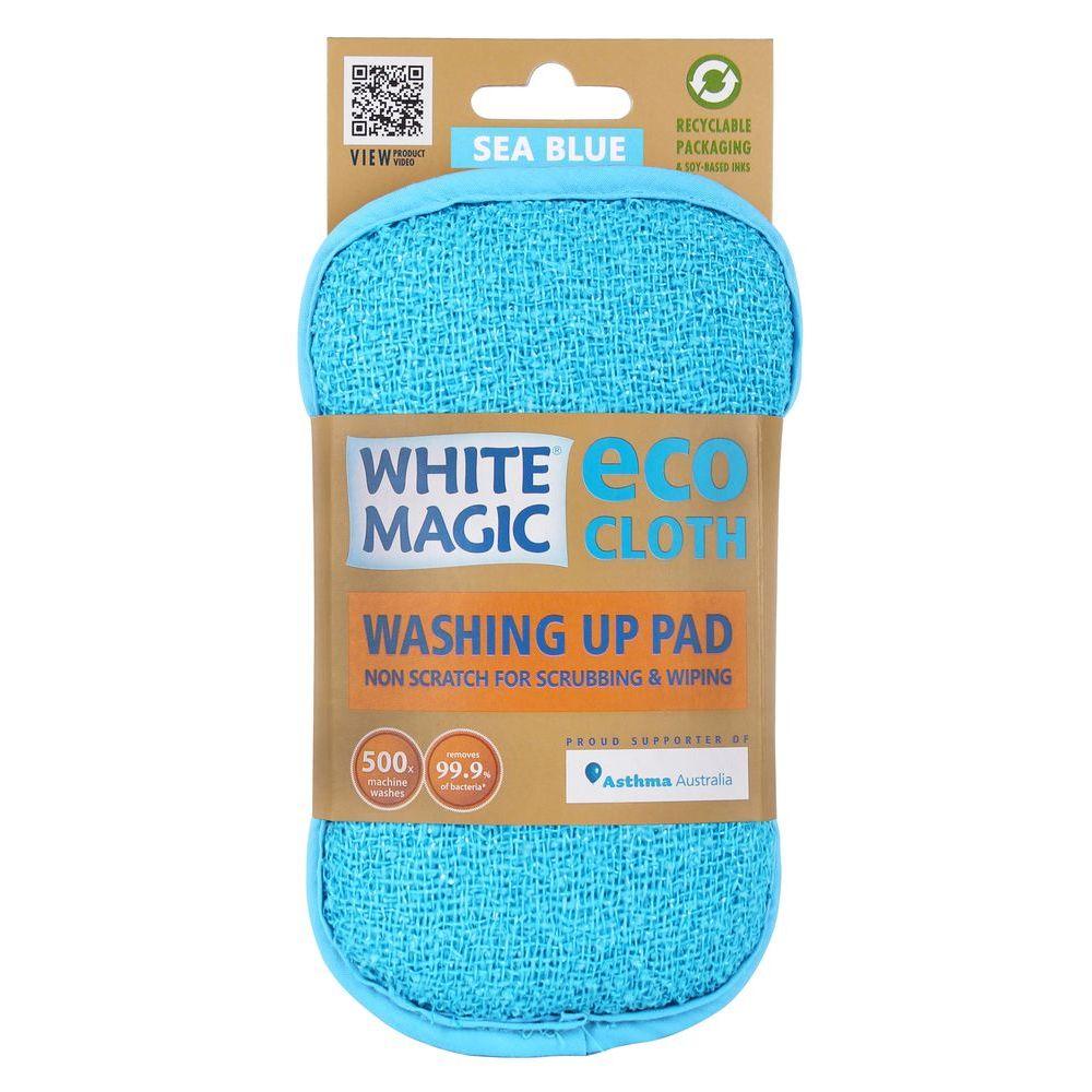 White Magic Dish Drying Mat Denim Blue