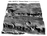 DHM 3D-Visualisierung eines digitalen Geländemodells am Beispiel einer Schlucht auf dem Mars