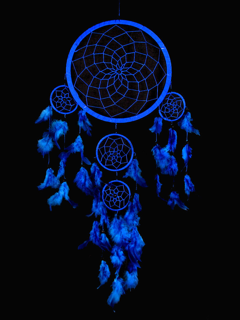 blue water color dream catchers