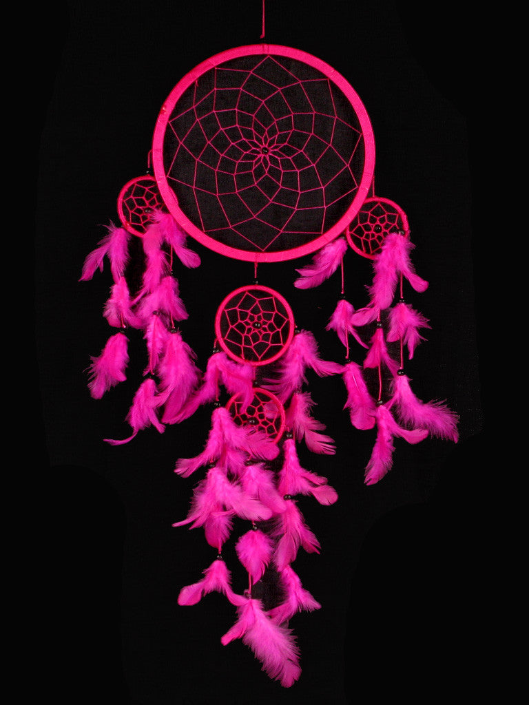 Download Pushkar. Pink (22cm), Large, Dream Catcher - Live a ...