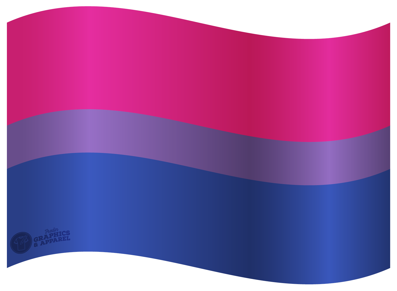 Bisexual Flag Decal – Fredin Graphics & Apparel
