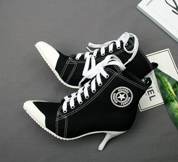 womens canvas ankle boots