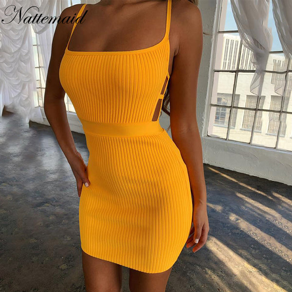 backless criss cross dress