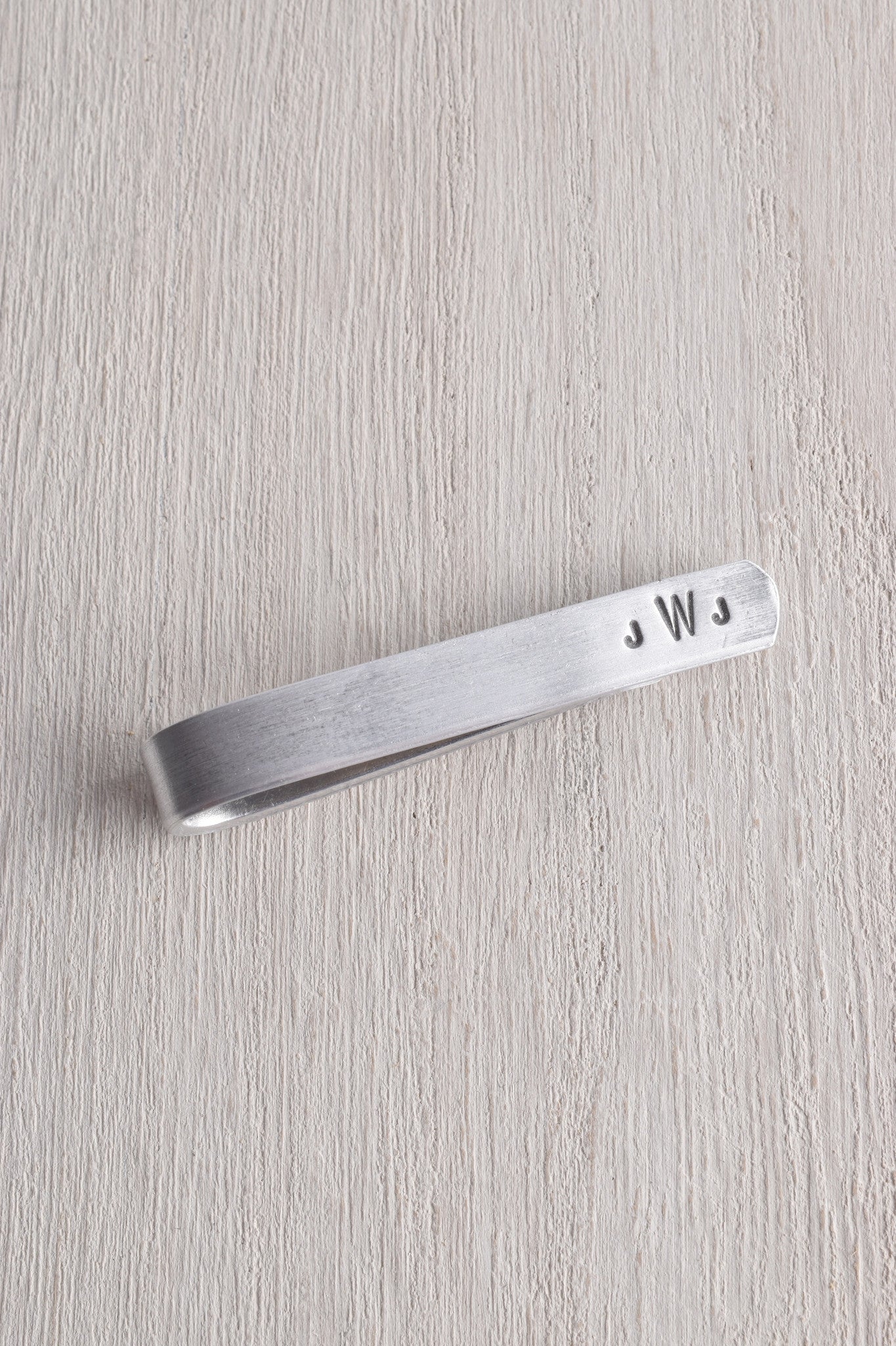 WHITE TRUFFLE MONOGRAM TIE BAR