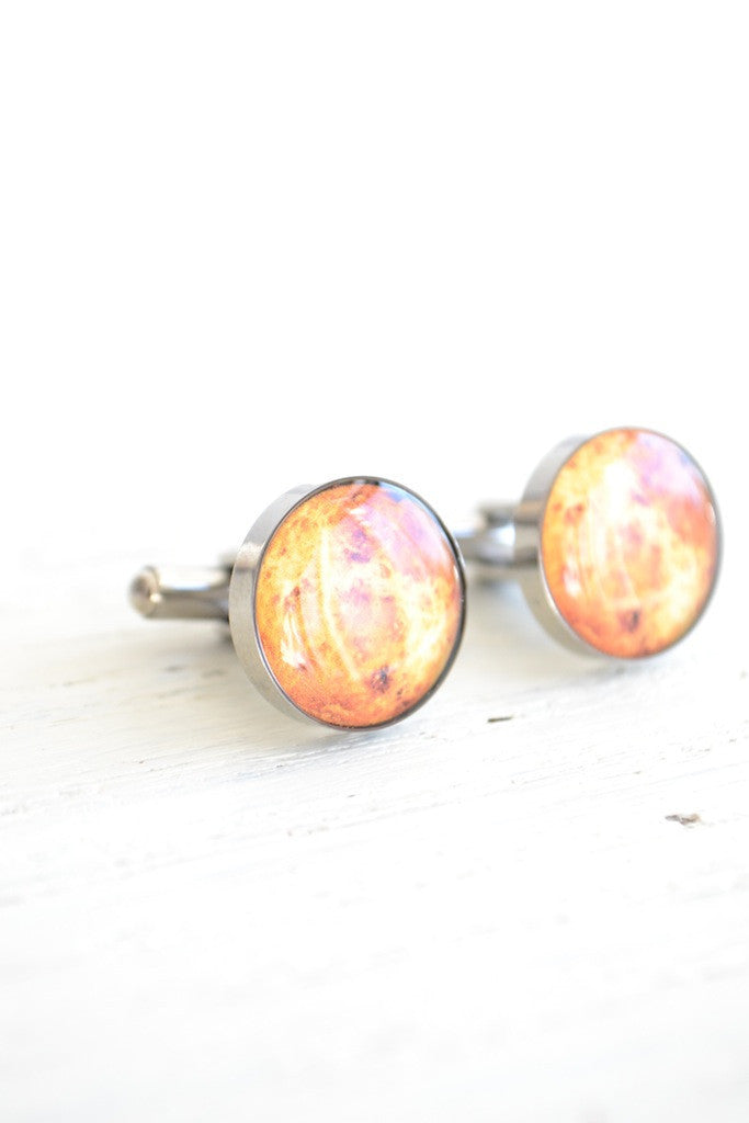 Sun cufflinks - astronomy inspired (PC120)