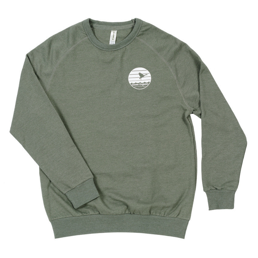 Organic Crew Neck Sweatshirt - Organic Cotton Clothes - Goose Organic
