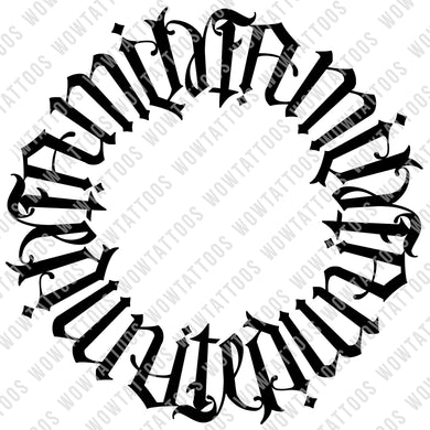 circle ambigram tattoo generator