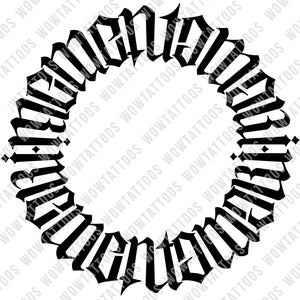 circle ambigram tattoo generator