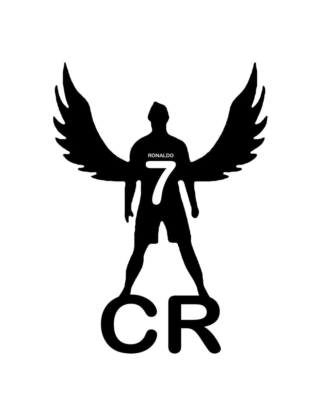 Cristiano Ronaldo CR7 Logo Iron-on Sticker (heat transfer ...