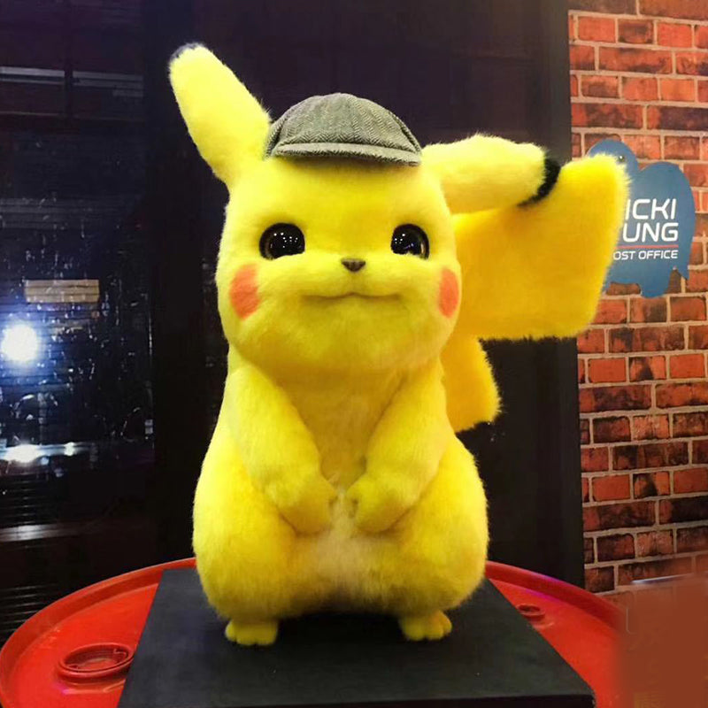 Detective Pikachu Genuine License Plush Doll Weahours