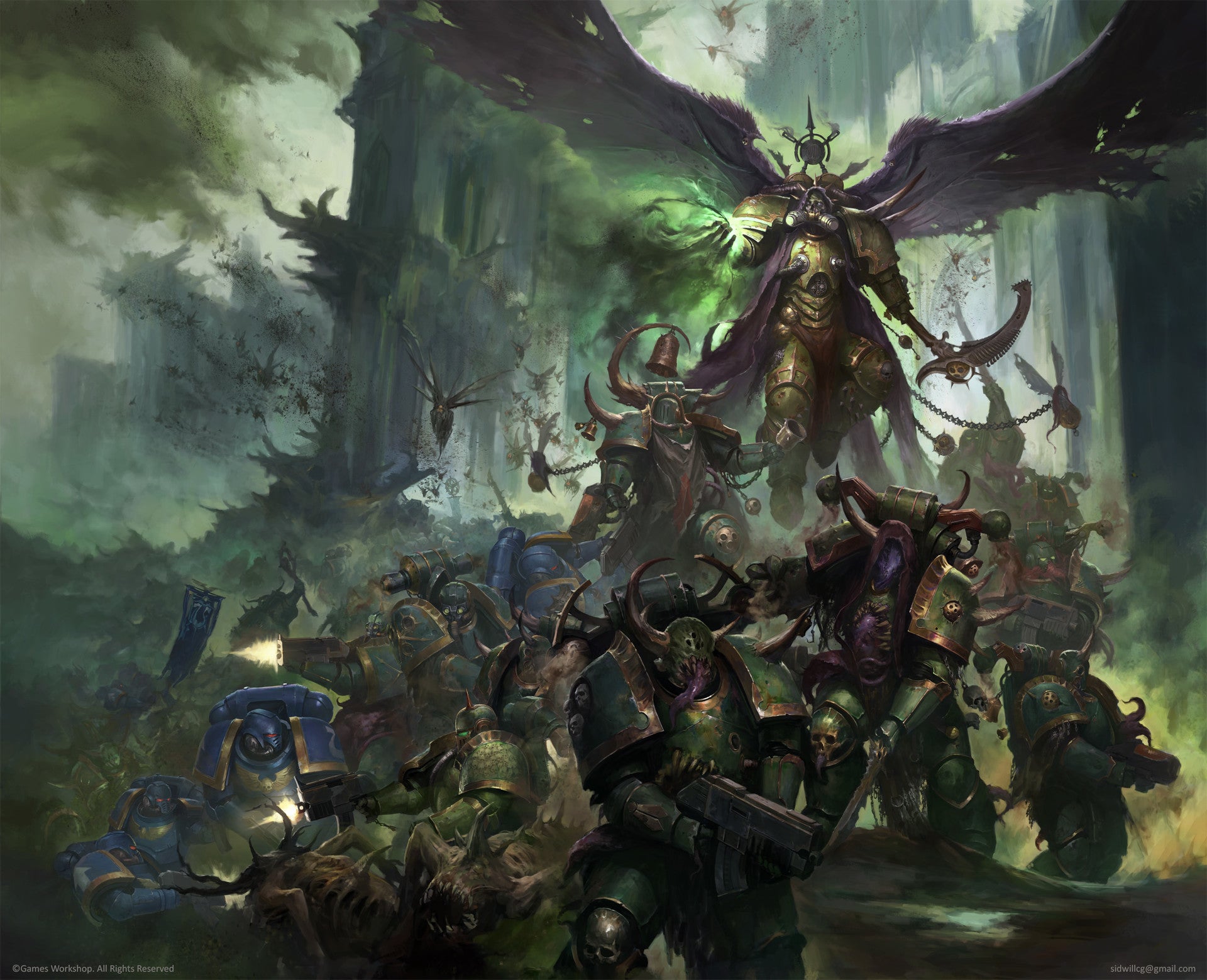 Warhammer 40k: Death Guard: Plague Marine Reinforcements - Golden Goblin  Games