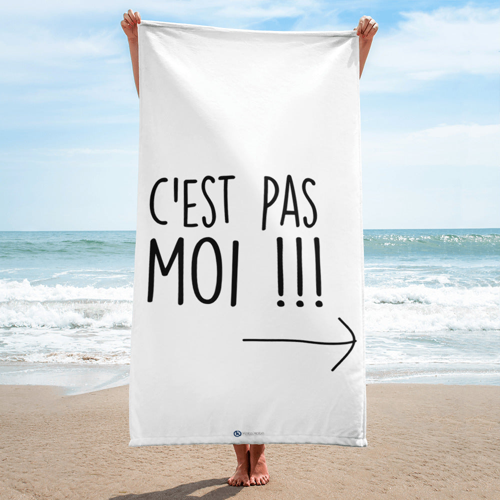 Serviette De Bain Plage Cest Pas Moi