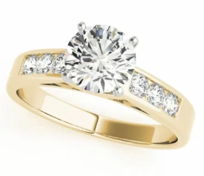 channel set engagement ring