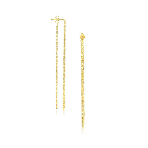 Short Ball Chain Drop Earrings Two Tone Gold/Silver – EDDIE BORGO