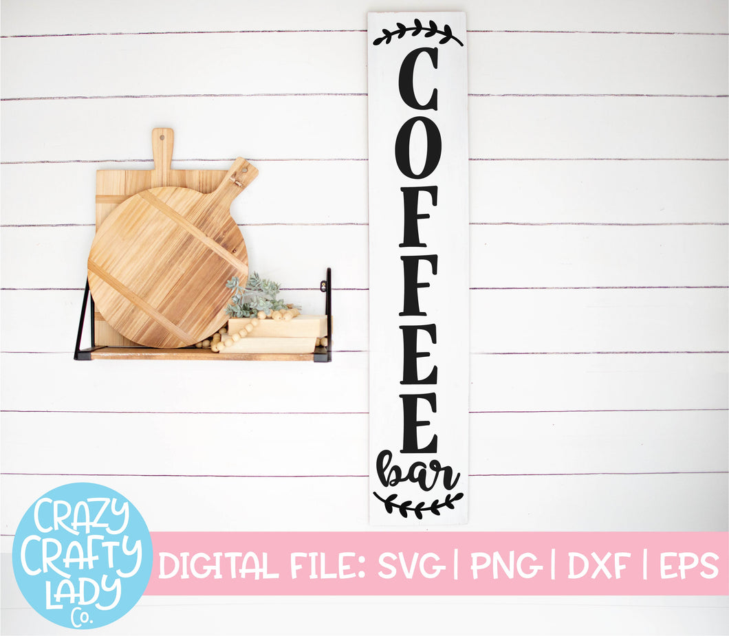 Coffee Bar Svg Cut File Crazy Crafty Lady Co