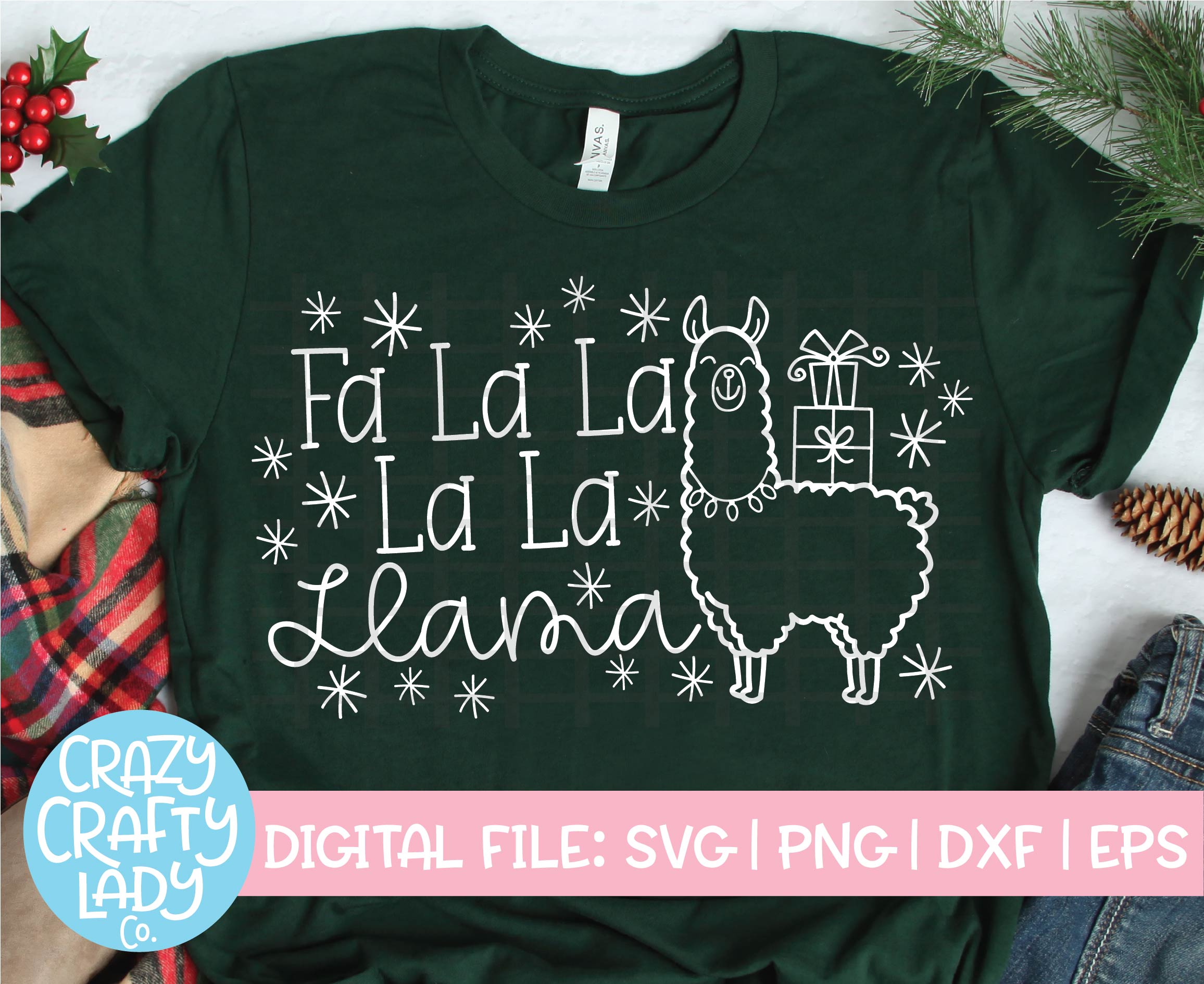 Download Fa La La La La Llama Svg Cut File Crazy Crafty Lady Co