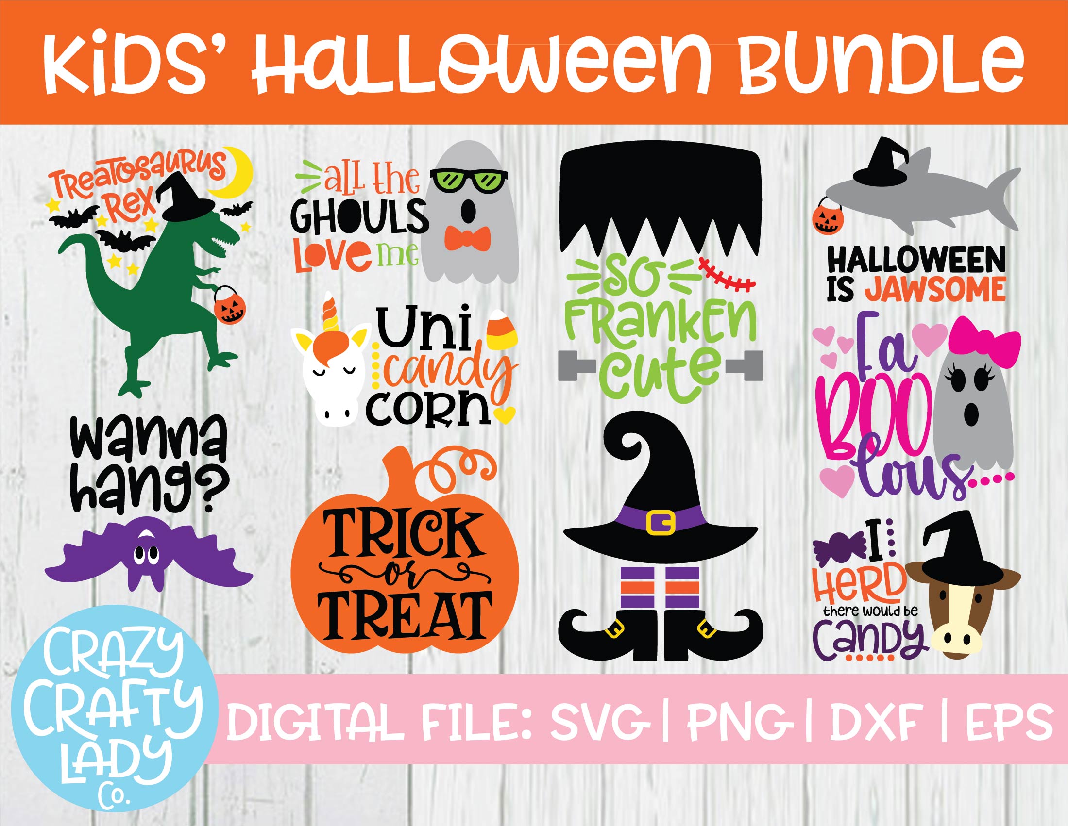Download Kids Halloween Svg Cut File Bundle Crazy Crafty Lady Co