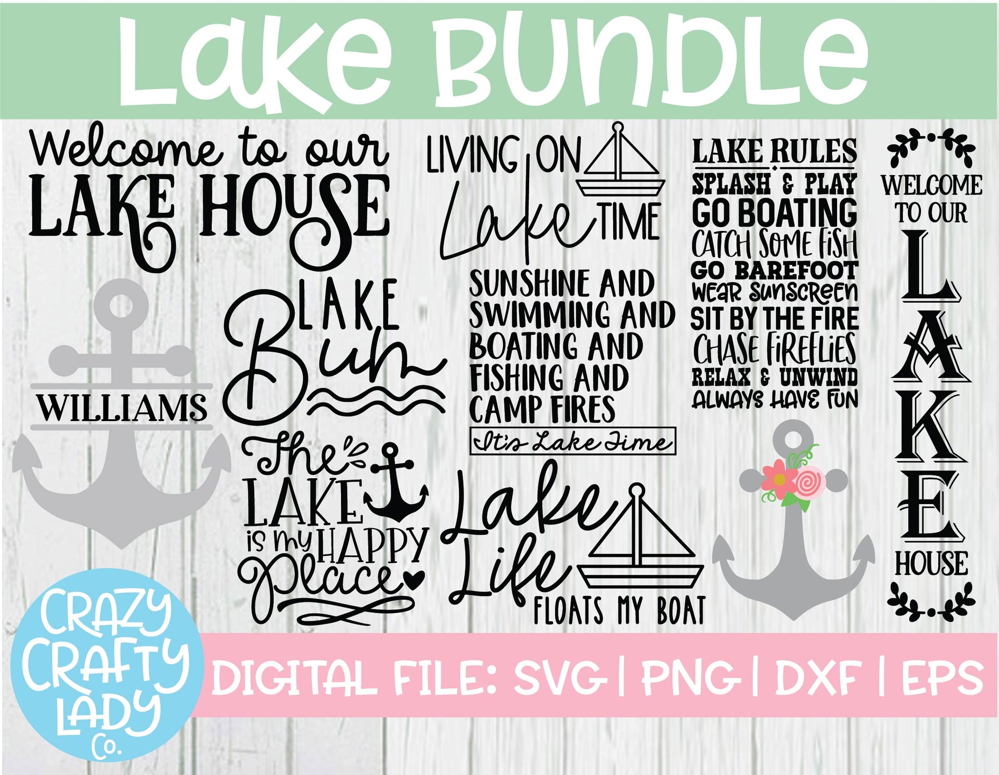 Download Lake Svg Cut File Bundle Crazy Crafty Lady Co