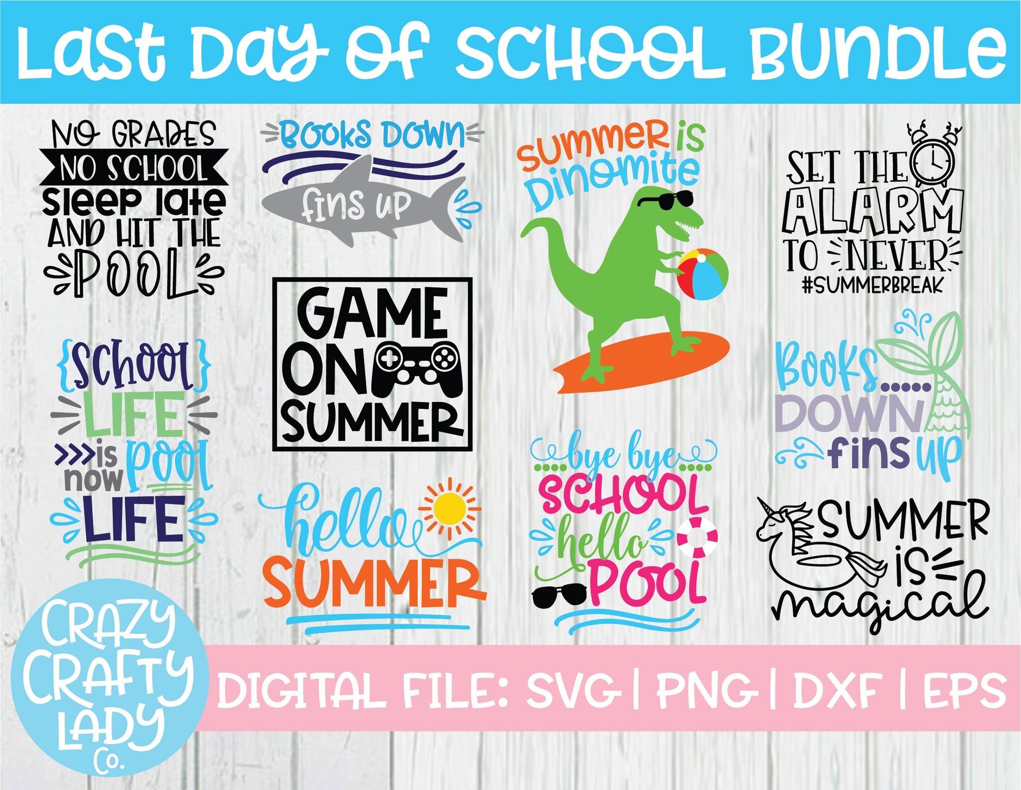 Download Last Day Of School Svg Cut File Bundle Crazy Crafty Lady Co